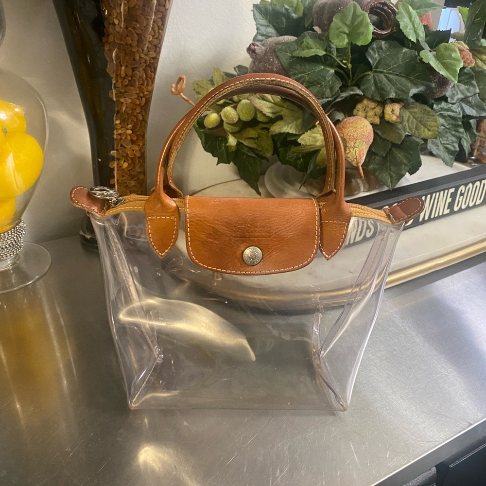 AUTHENTIC LONGCHAMP TRANSPARENT CLEAR BAG
